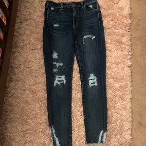 American Eagle distressed skinny jeans